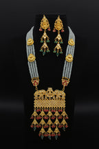 Pranshika long kundan set