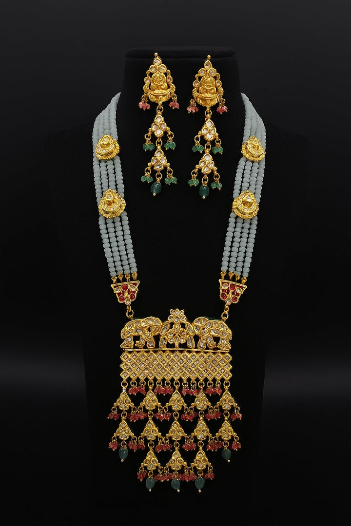Pranshika long kundan set