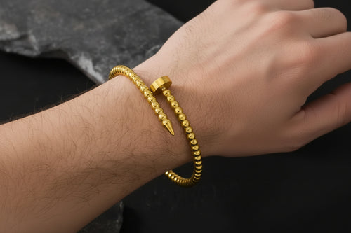 Preta GOLDEN 18k Gold Plated Stainless Steel Tarnish Free Waterproof Female bracelet