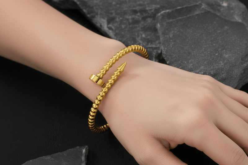 Preta GOLDEN 18k Gold Plated Stainless Steel Tarnish Free Waterproof Female bracelet