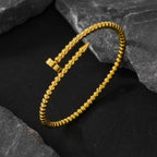 Preta GOLDEN 18k Gold Plated Stainless Steel Tarnish Free Waterproof Female bracelet