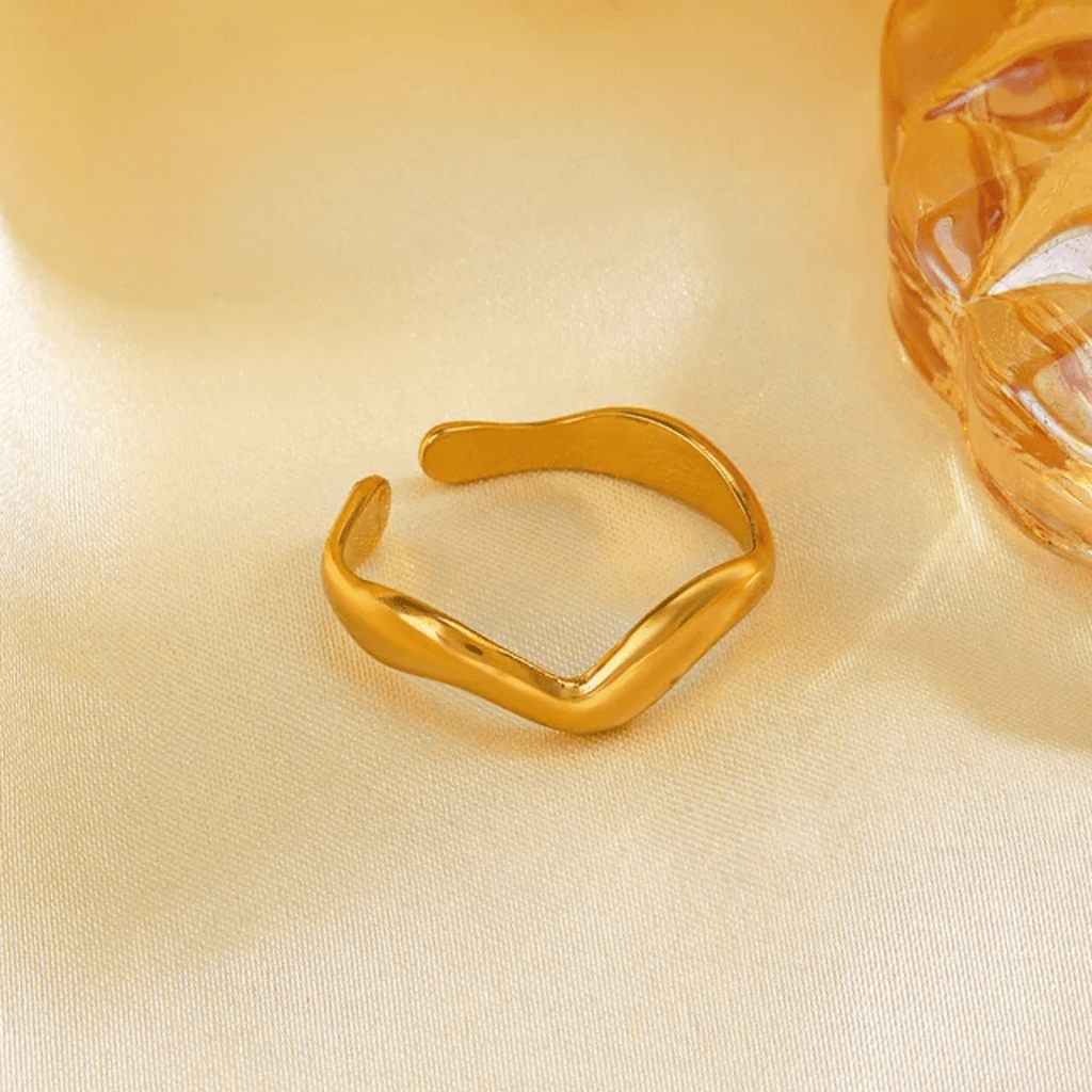 R-151– 18k Gold Plated Stainless Steel Tarnish Free Waterproof Female Jewellery