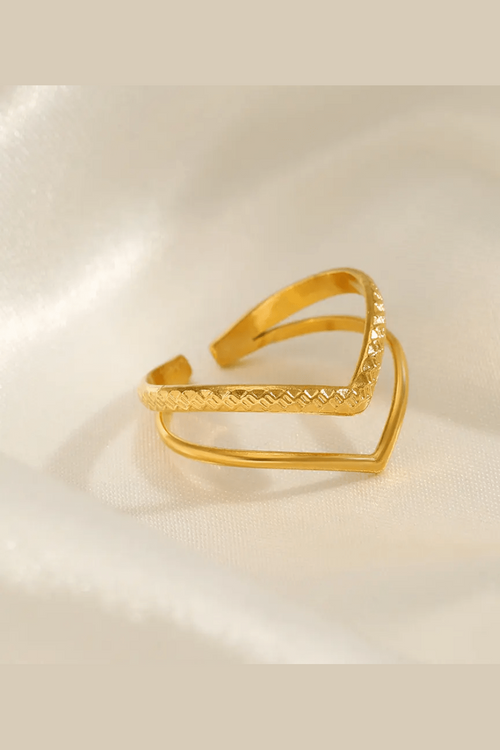 R-153– 18k Gold Plated Stainless Steel Tarnish Free Waterproof Female Jewellery