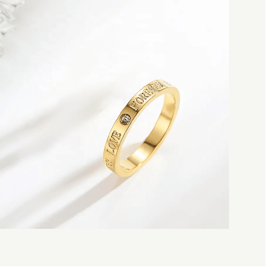 Love 18k Gold Plated ring