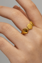 Crown 18k Gold Plated ring