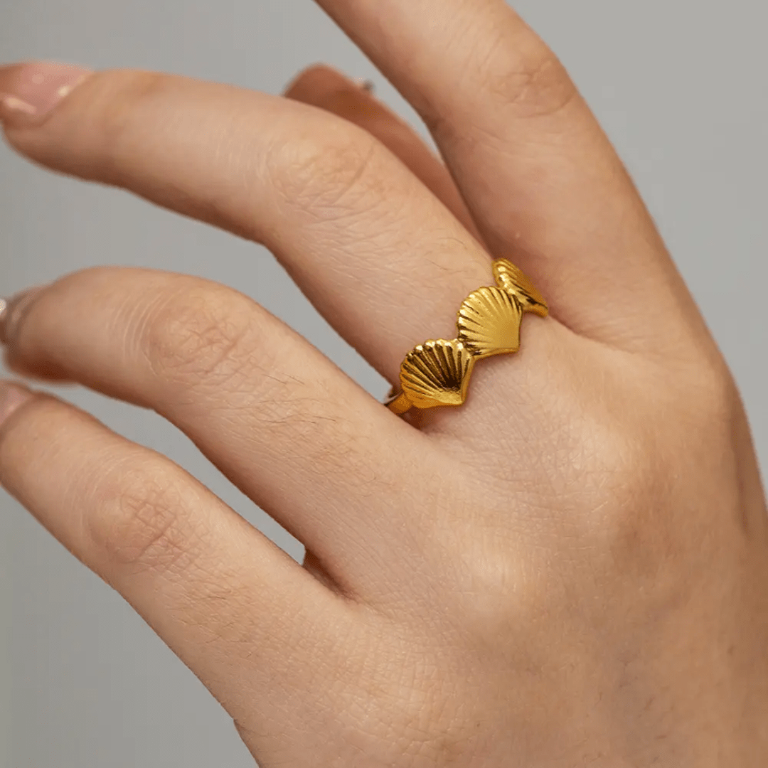 Crown 18k Gold Plated ring