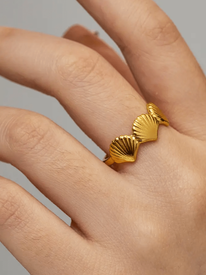 Crown 18k Gold Plated ring