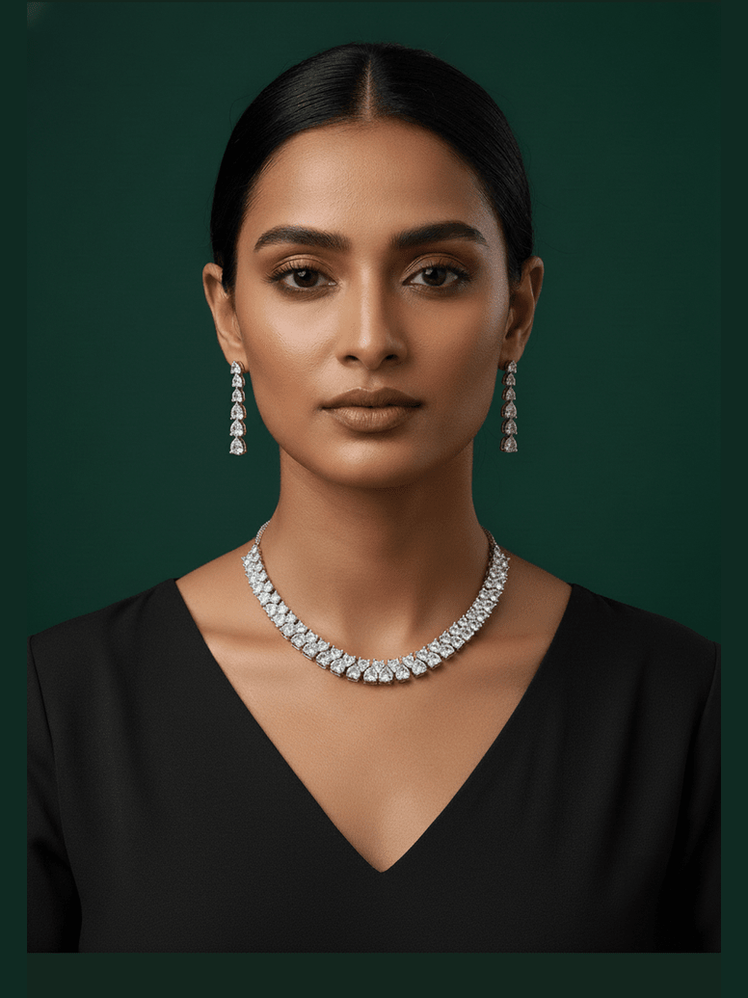 Heart Cut Diamond Set