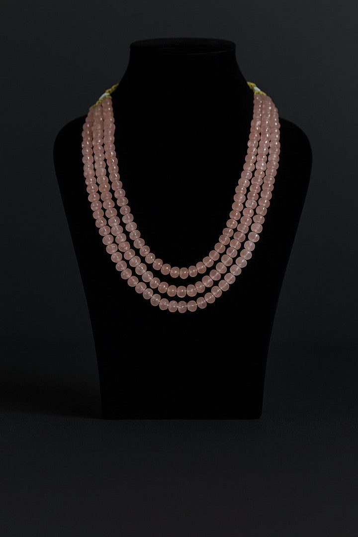Rakshini pumpkin beads real stone mala