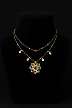 Rashmika polki kundan necklace