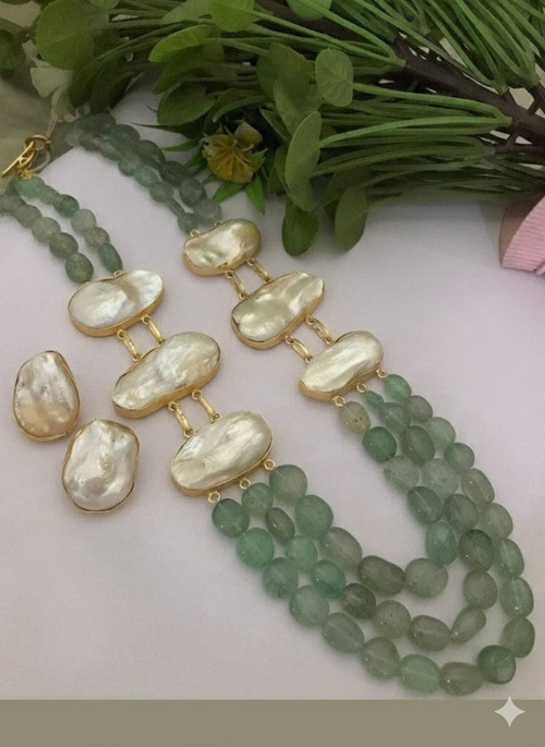 Real Pearl Sadiya Set - Elegant Ethnic Jewelry for All Occasions