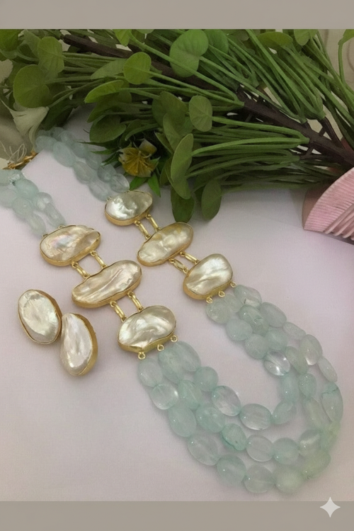 Real Pearl Sadiya Set - Elegant Ethnic Jewelry for All Occasions