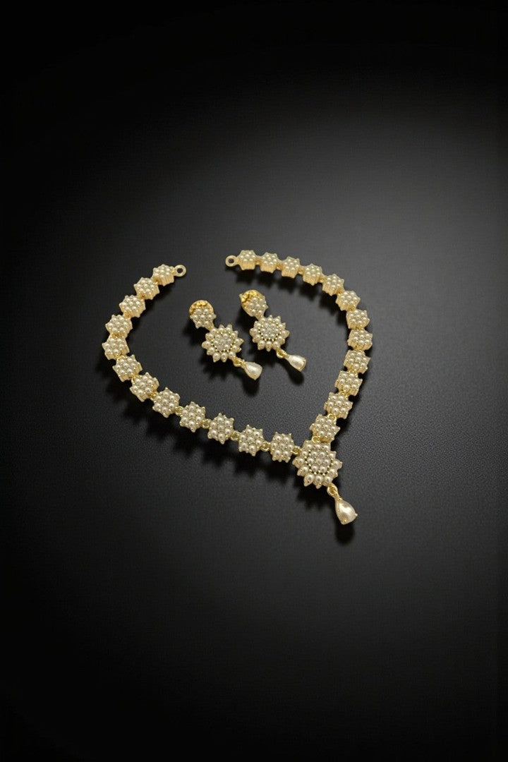 Real pearl Damini sleek set