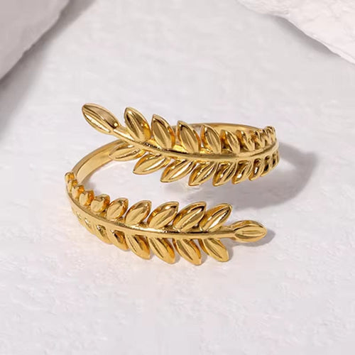 Rehana Ring 18k Gold Plated Stainless Steel Tarnish Free Waterproof Female Jewellery