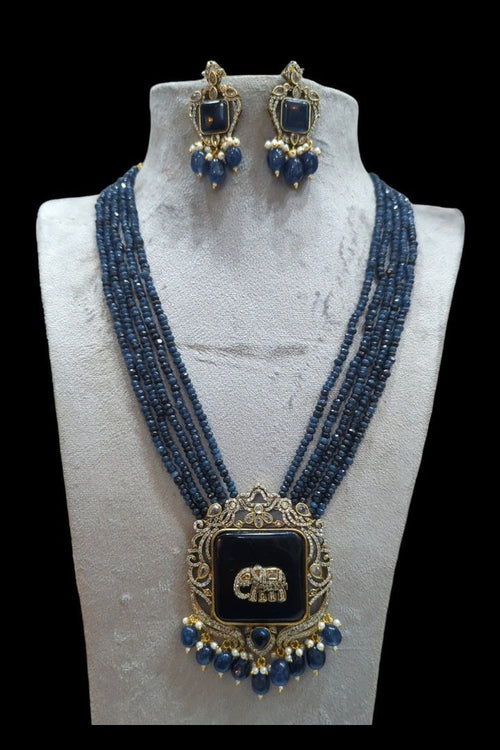 Revti Kundan Semi Precious Set - Elegant Ethnic Jewelry