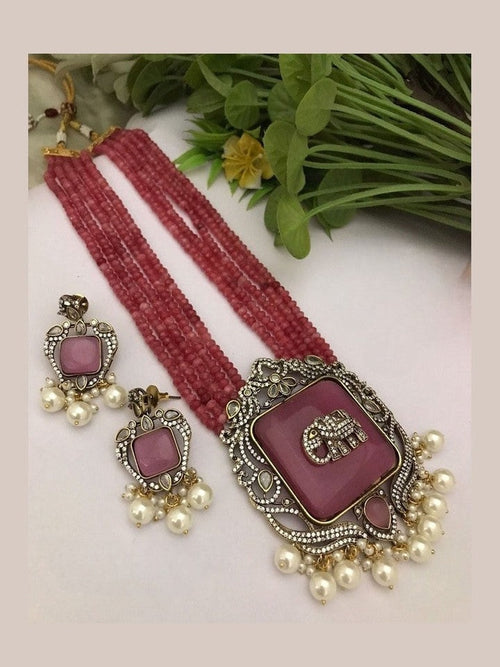 Revti Kundan Semi Precious Set - Elegant Ethnic Jewelry