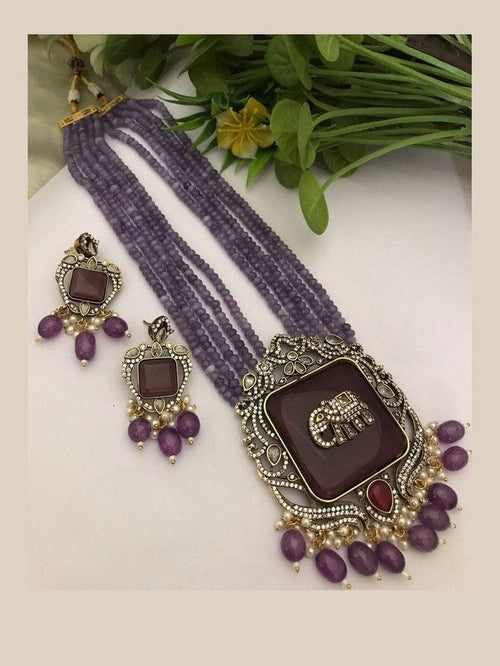 Revti Kundan Semi Precious Set - Elegant Ethnic Jewelry