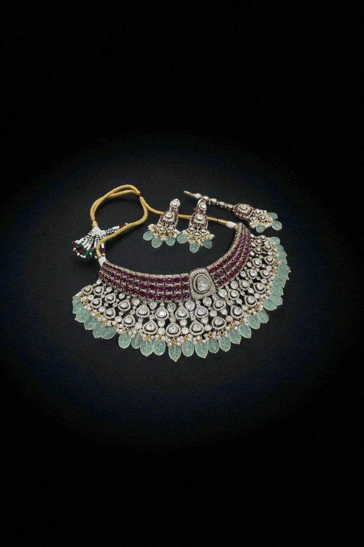 Reyna polki kundan set