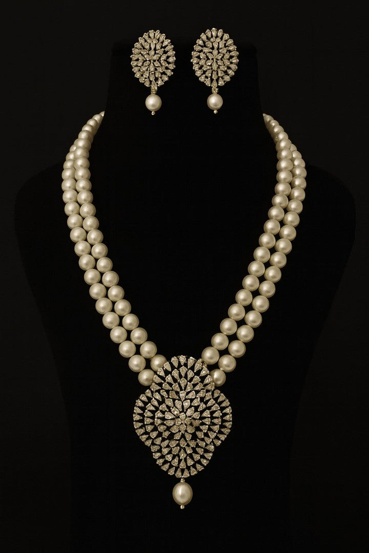 Rhea real pearl set