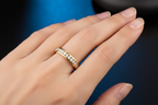 Riveria Ring 18k Gold Plated Stainless Steel Tarnish Free Waterproof Female Jewellery