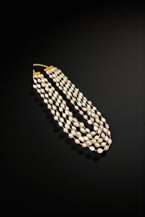 Rohini real fresh water pearl Mala