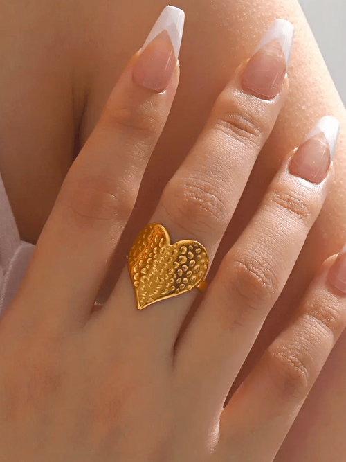 Ruhan 18k anti tarnish 18k gold plated ring