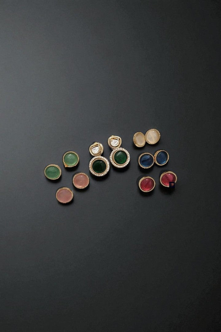 Saatvi changeable polki earrings
