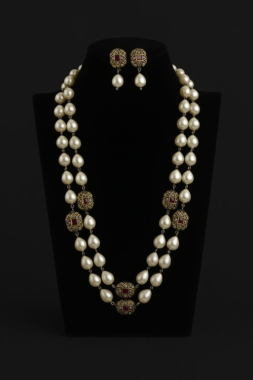 Sajni Shell Pearl Mala