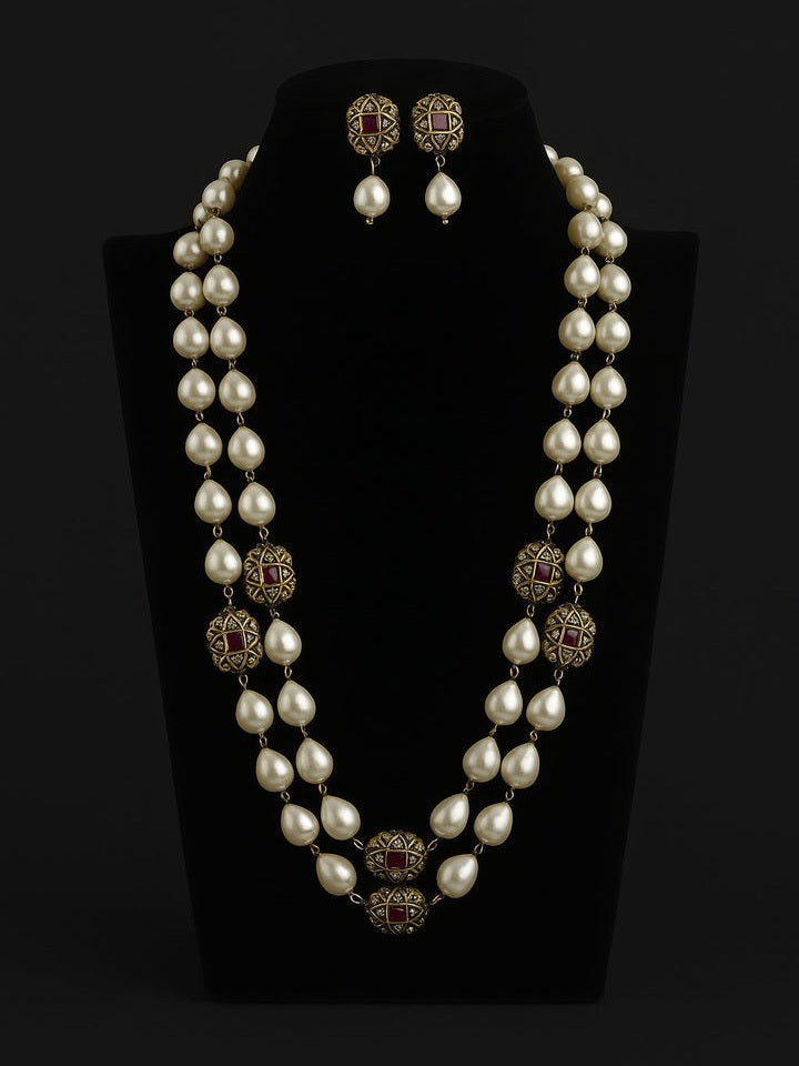 Sajni Shell Pearl Mala