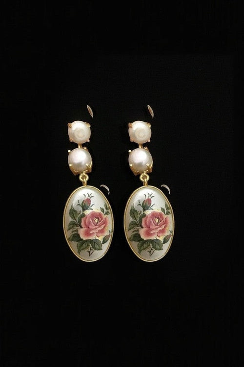 Savi real pearl earrings