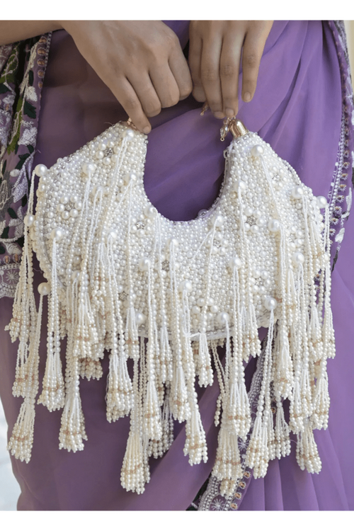 Chand pearl clutch Bag