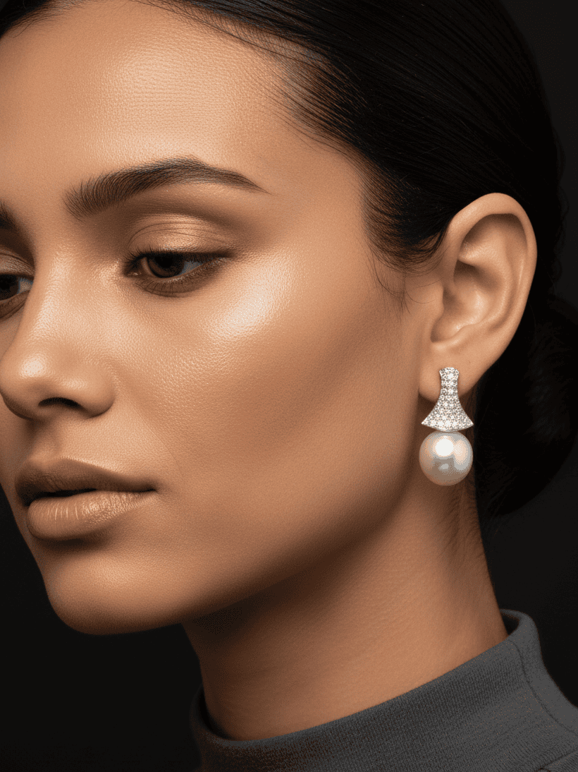 Diamond look like Lilia earrings