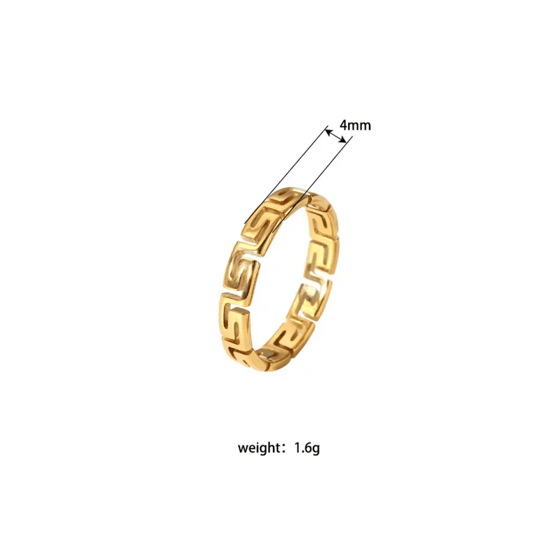 Shalom Ring Stainless Steel Anti Tarnish Waterproof Male Jewellery
