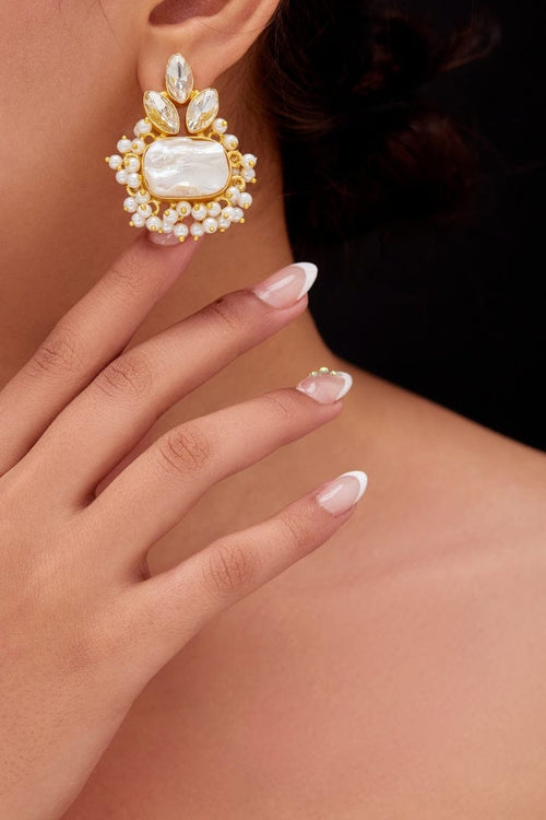 Shyama Real Pearl Set - Elegant Handcrafted Jewelry