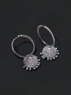 Sitara CZ Hoops - Elegant Ethnic & Western Jewelry