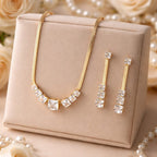 Sollica WHITE 18k Gold Plated Stainless Steel Tarnish Free Waterproof Female Jewellery