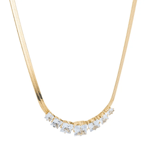 Sollica WHITE 18k Gold Plated Stainless Steel Tarnish Free Waterproof Female Jewellery