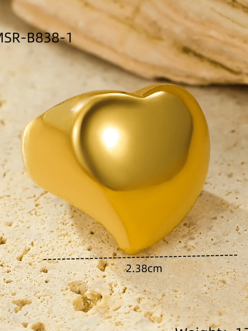 Sonika 18k Gold Plated Ring - Elegant & Tarnish-Free