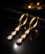Sorina Earrings 18k Gold Plated 316L Grade Stainless Steel PVD Coating (2.5 Microns) Waterproof Female Jewellery