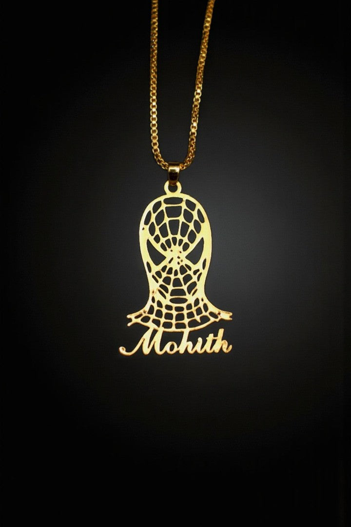 Spider customisable name pendant