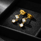 Terran Earrings-18k Gold Plated Stainless Steel Tarnish Free Waterproof Female Earrings