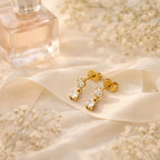 Terran Earrings-18k Gold Plated Stainless Steel Tarnish Free Waterproof Female Earrings