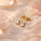 Terran Earrings-18k Gold Plated Stainless Steel Tarnish Free Waterproof Female Earrings