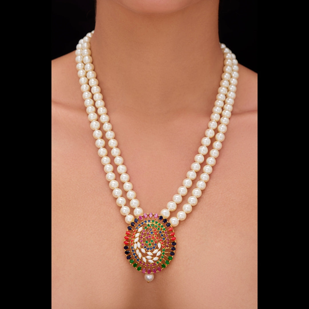Bhagya real pearl set