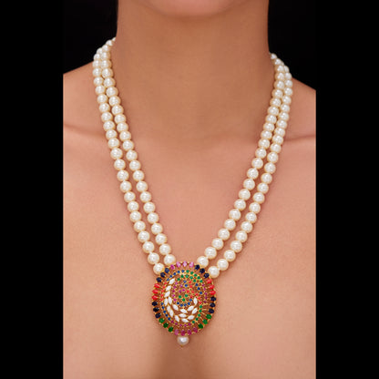 Bhuvi Real Pearls Set