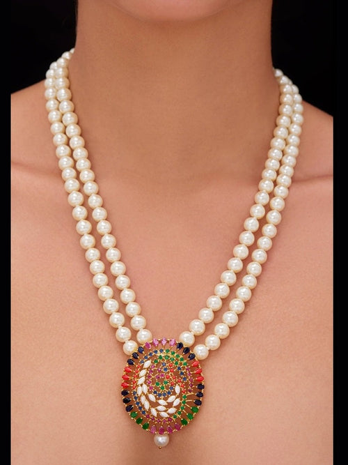 Bhagya real pearl set