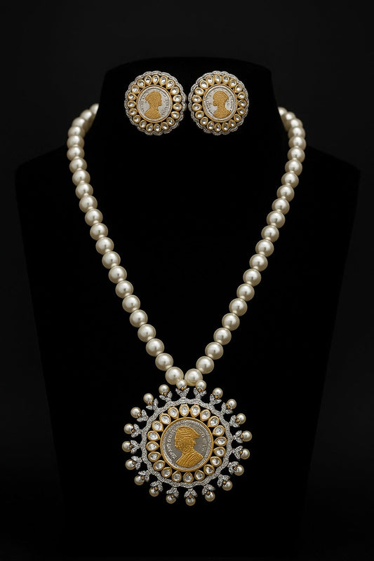 Vaidehi pearl ad kundan Ginni set