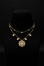 Varsha polki kundan necklace