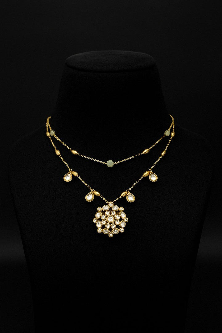 Varsha polki kundan necklace