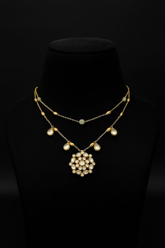 Varsha polki kundan necklace